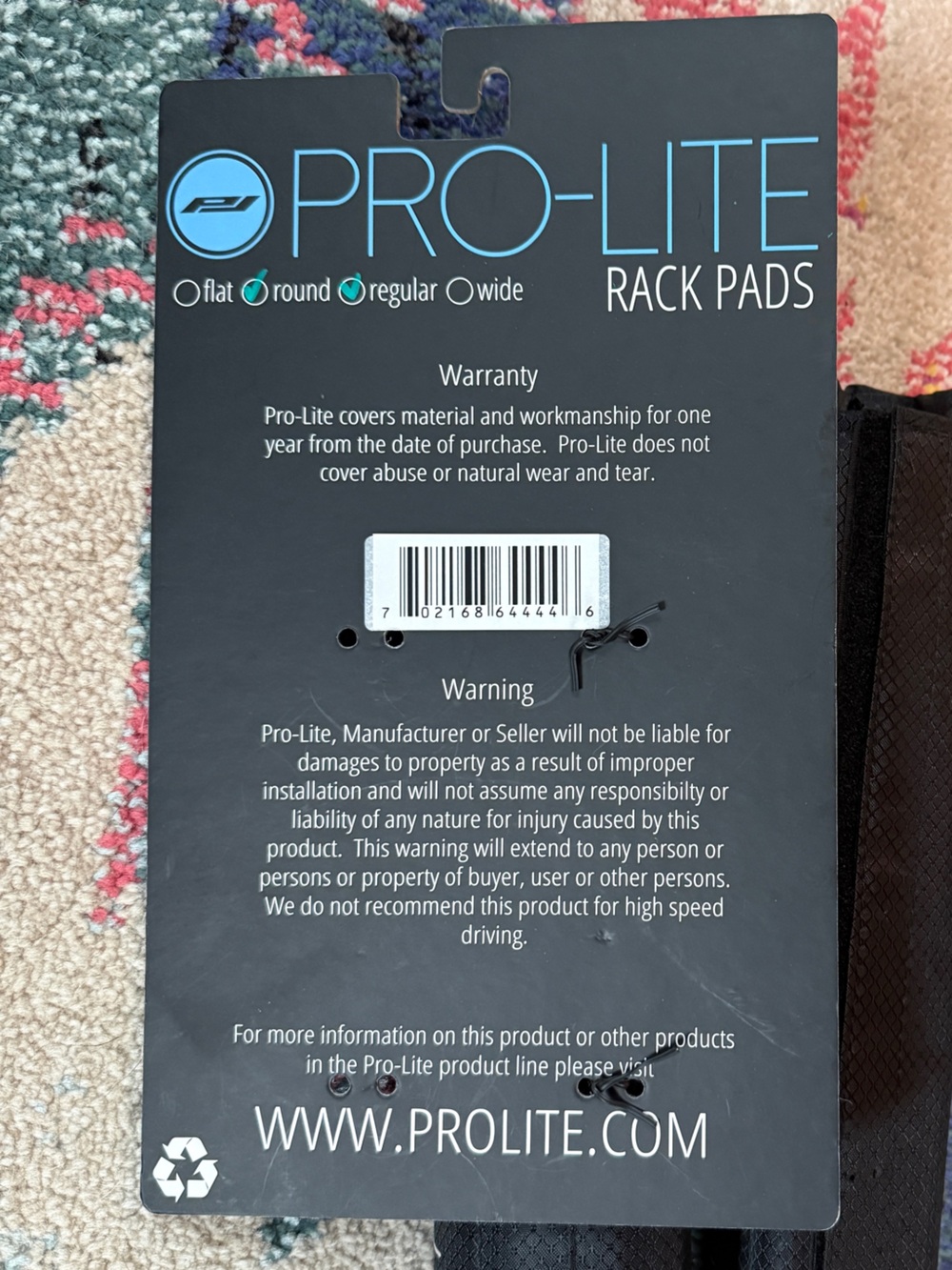 PRO-LITE CAR ROOF RACK PADS - Picture 5 of 5